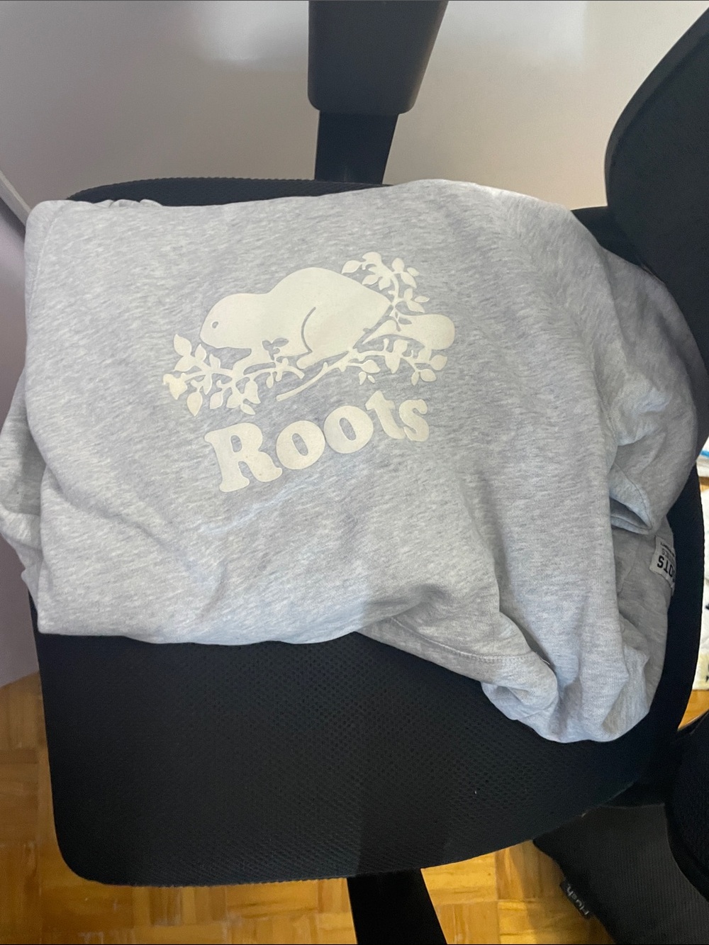 Roots Light Grey Logo Sweatshirt
